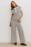 Zia Striped Bottoms in Black
