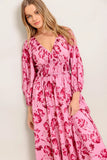HONEY MIDI DRESS MAUVE