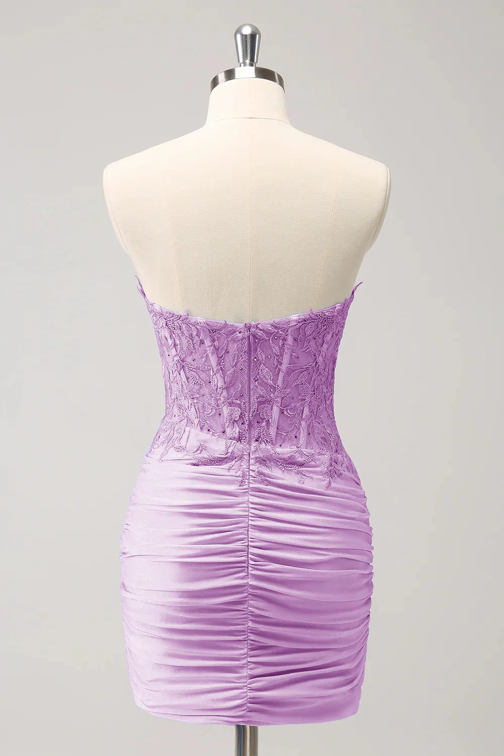 Glitter Fuchsia Tight Sweetheart Corset Short Homecoming Dress with Beading