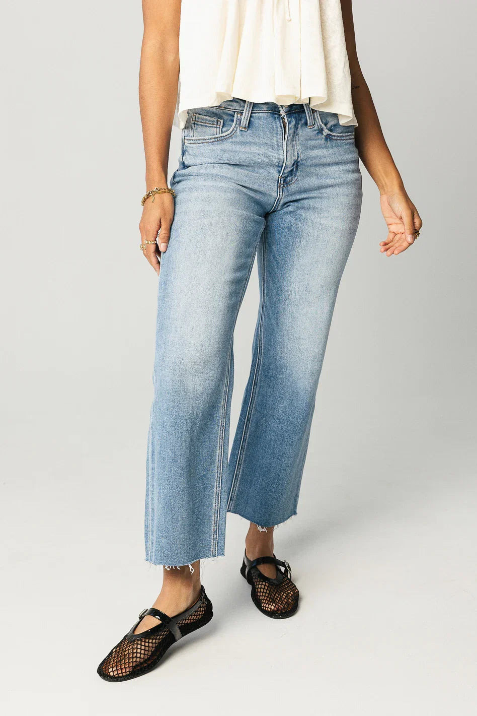 Theo Cropped Wide Leg Jeans FINAL SALE
