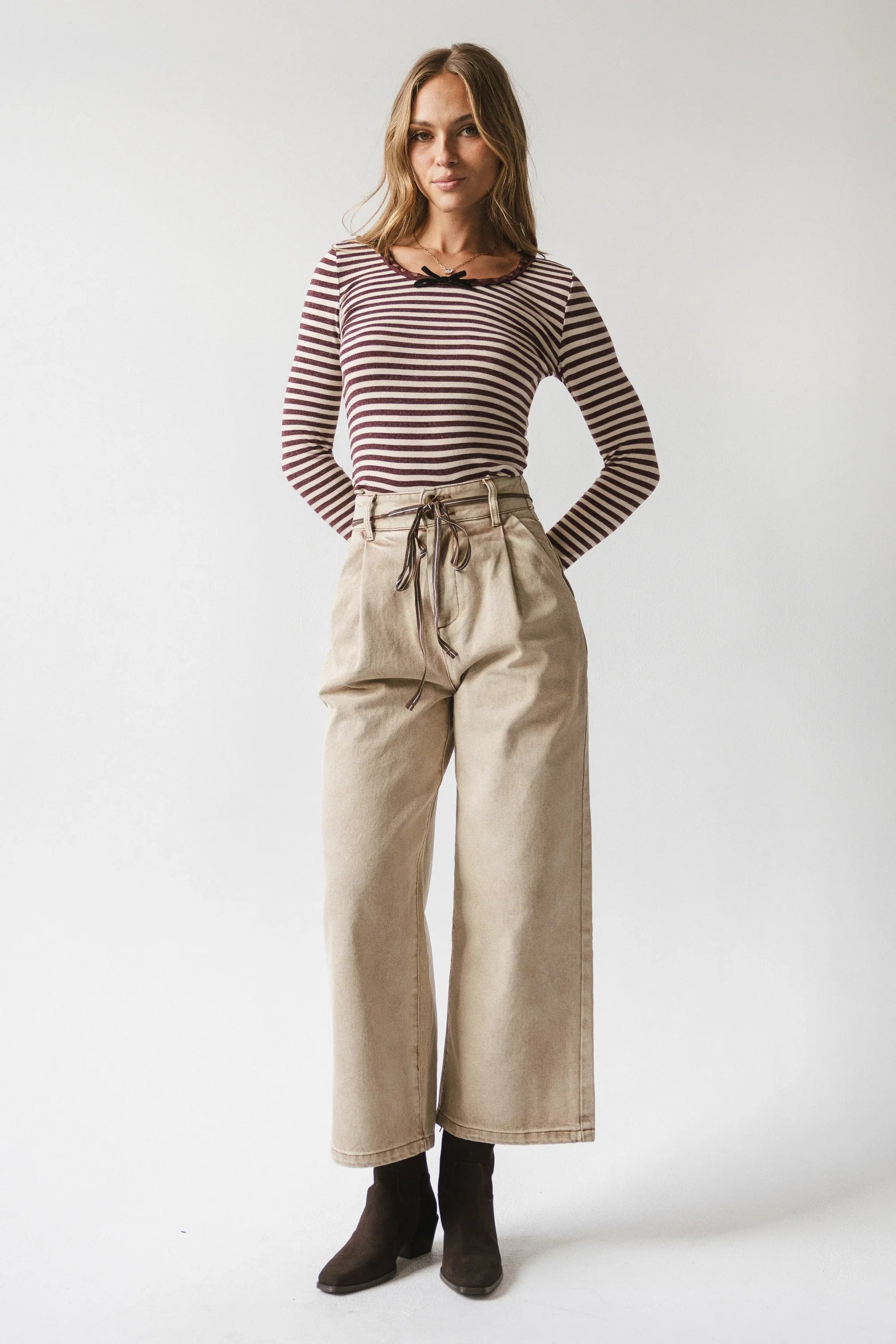Jovie Pleated Wide Leg Pants