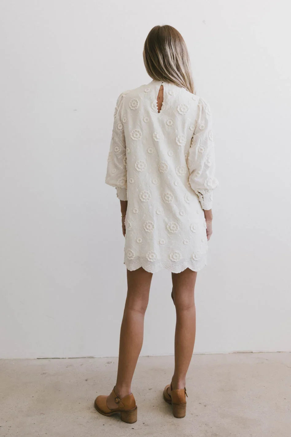 Evie Textured Floral Mini Dress FINAL SALE