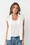 Hank Twofer Top in White