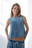 Khloe Denim Tank Top