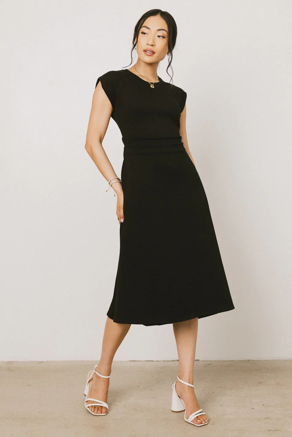 Kyra Midi Dress in Black FINAL SALE