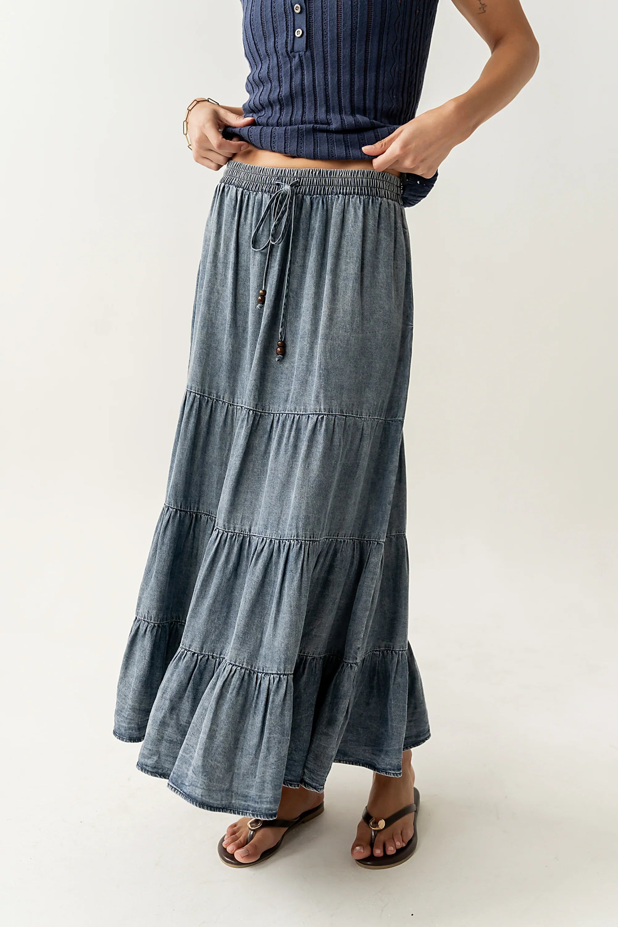Manoella Tiered Maxi Skirt