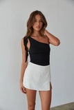 Paisley Linen Mini Skort