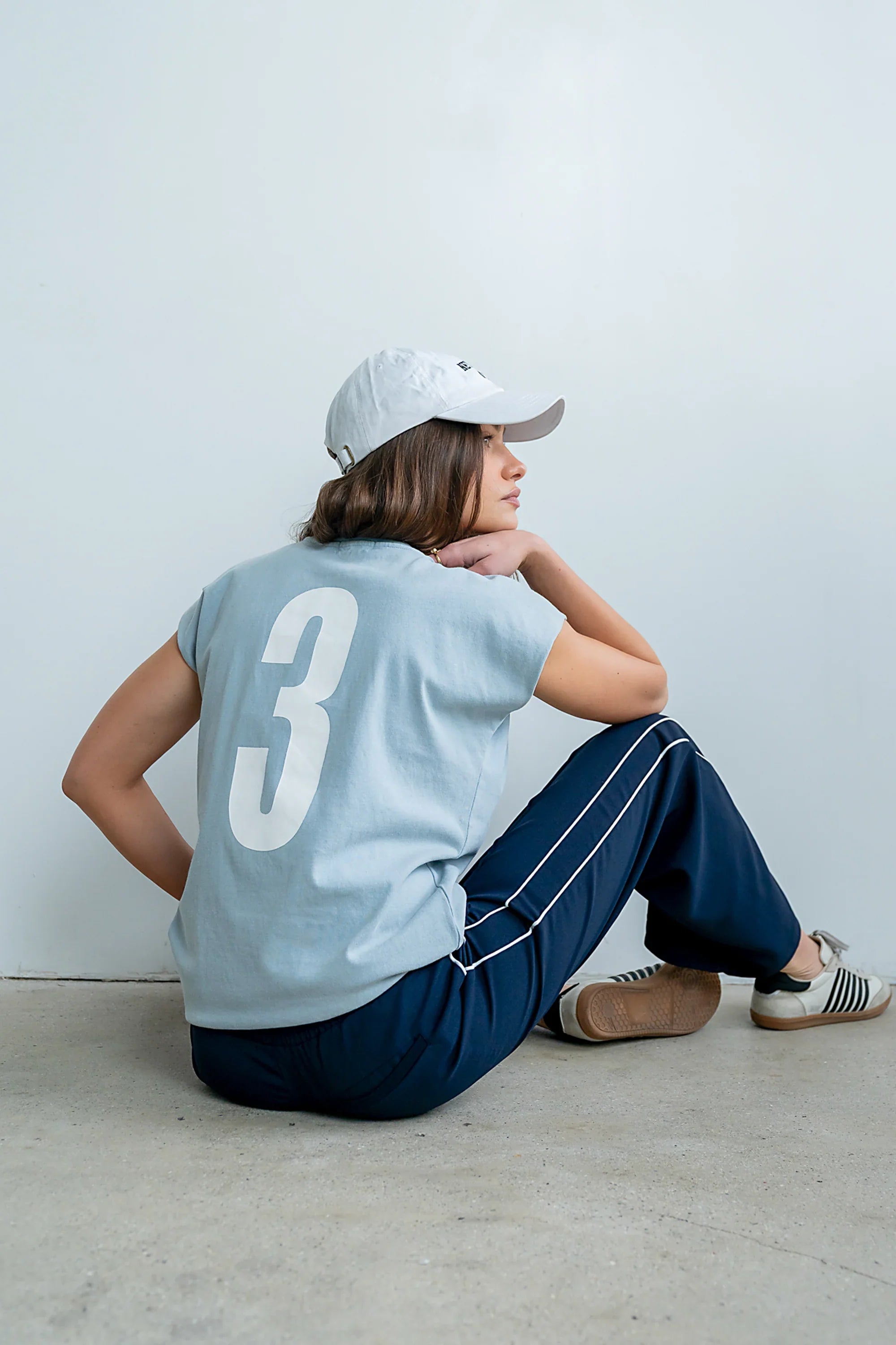 Vinnie Muscle Tee in Blue
