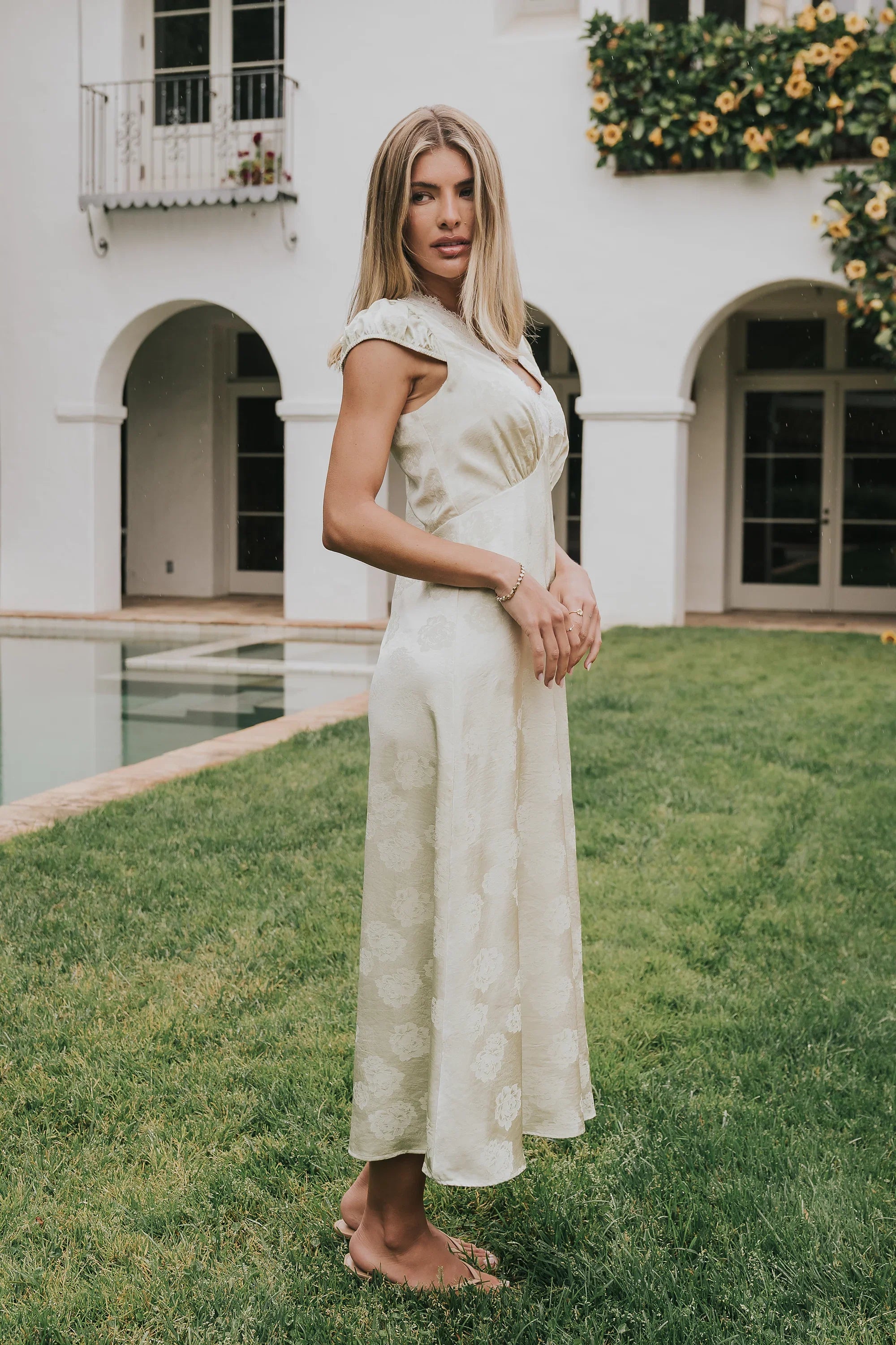 Jackie Floral Midi Dress