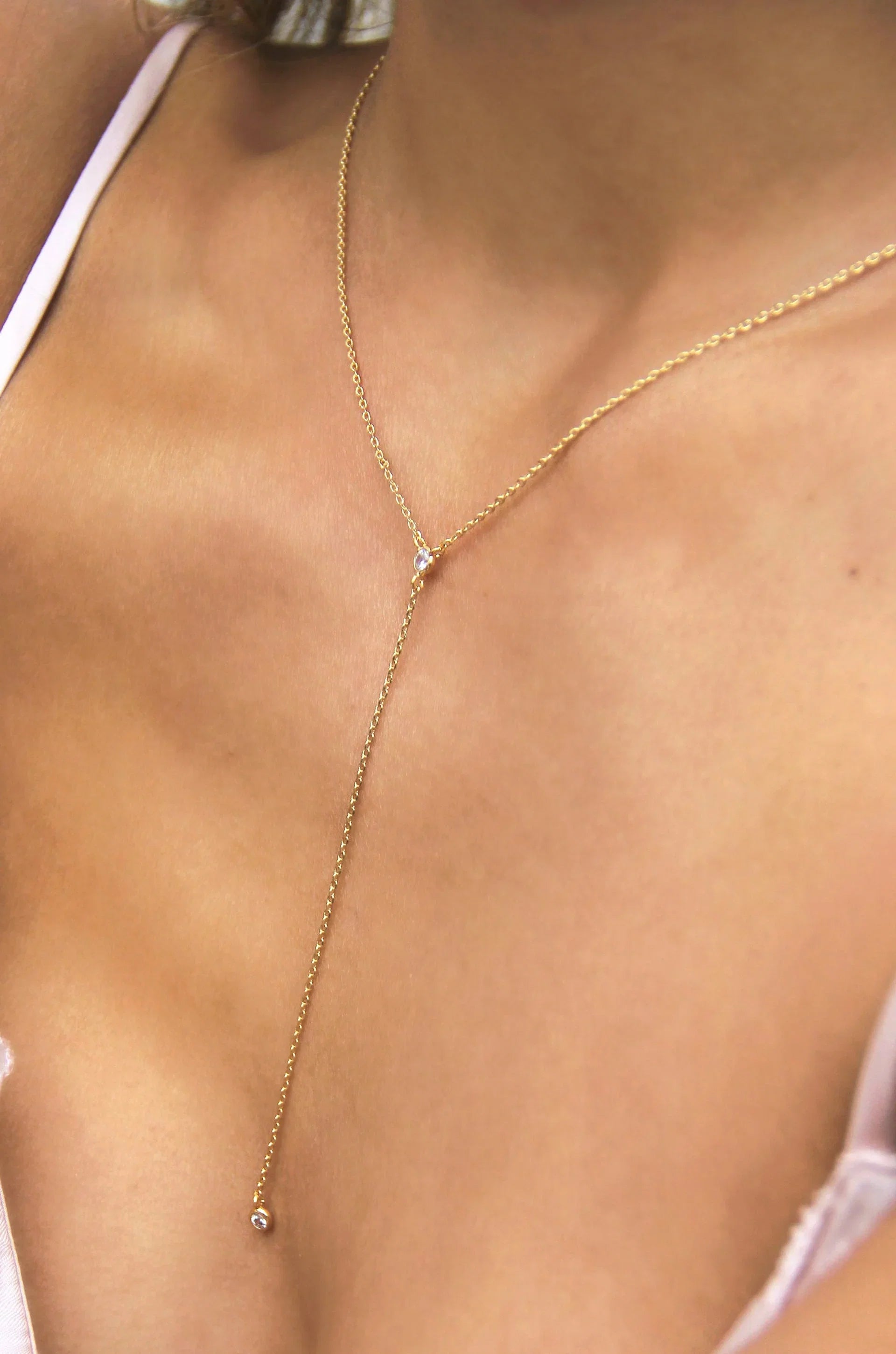 Dainty Layered Crescent Moon Necklace Set
