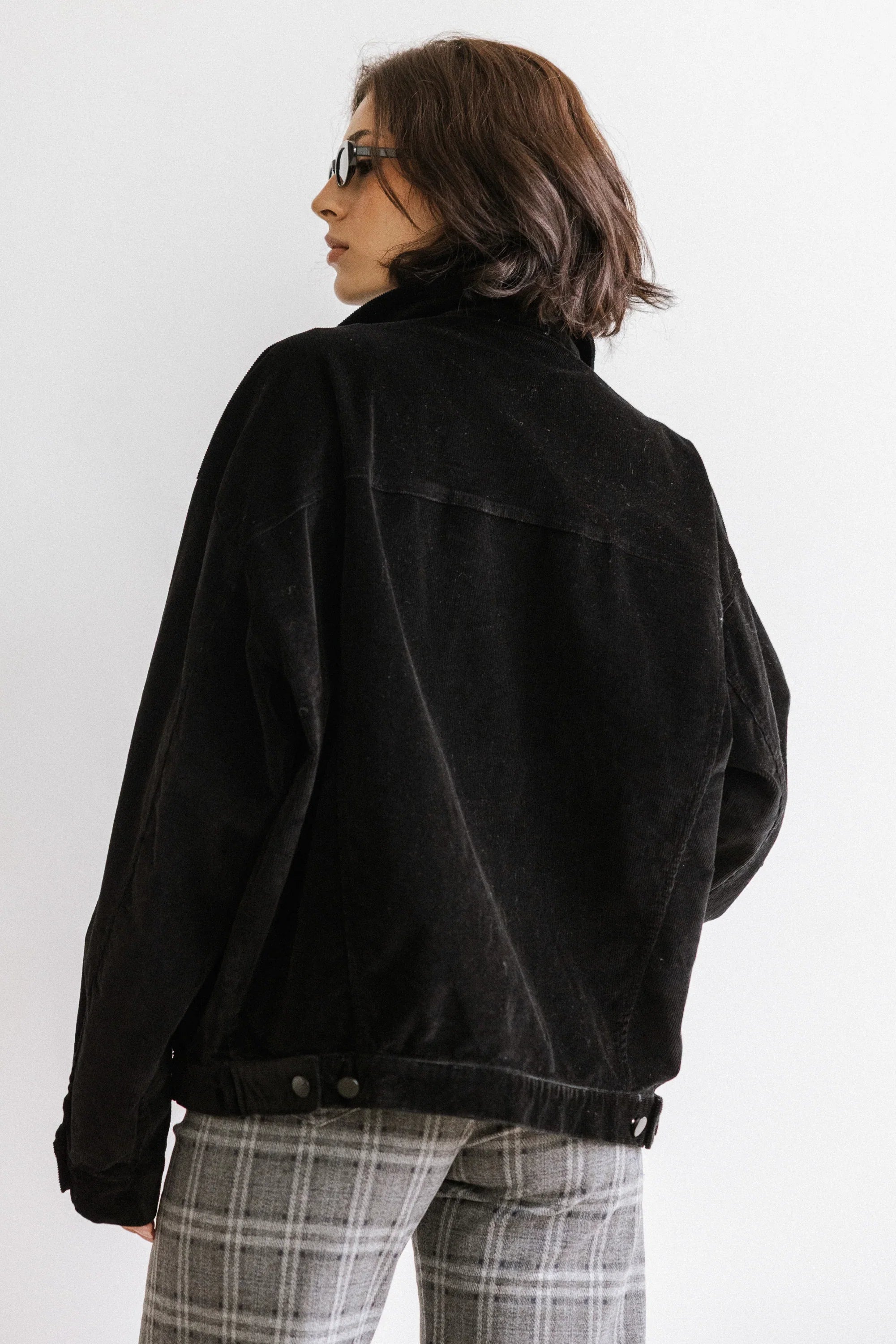 Sarah Corduroy Jacket in Black FINAL SALE