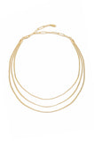 Triple Snake Chain Necklace