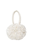 Francine Satin Flower Handbag