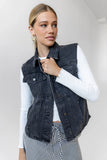 Jasmine Denim Vest in Black