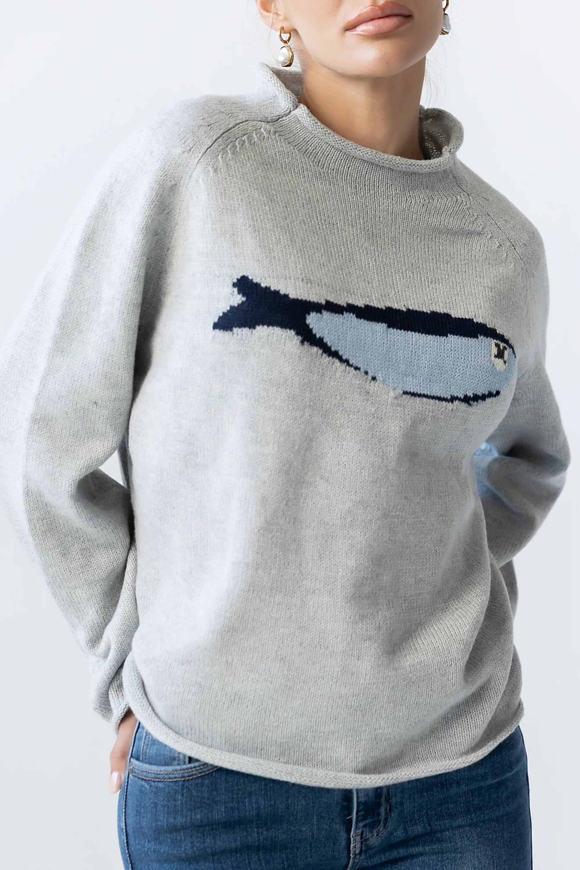 Brady Knit Sweater in Grey