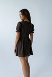 Jennie Mini Dress in Brown