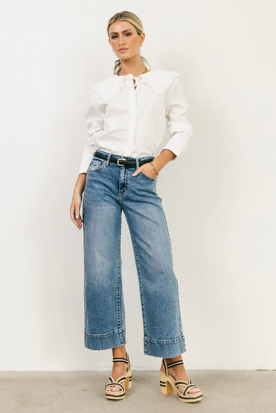 Torry Cropped Wide Leg Jeans FINAL SALE