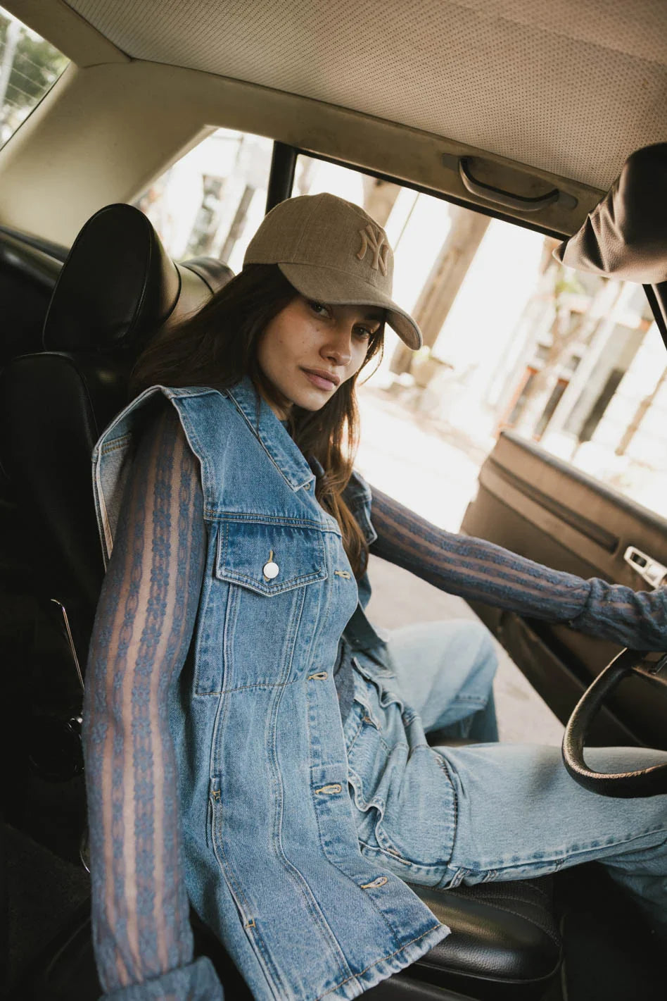Taylor Denim Vest in Medium Wash FINAL SALE