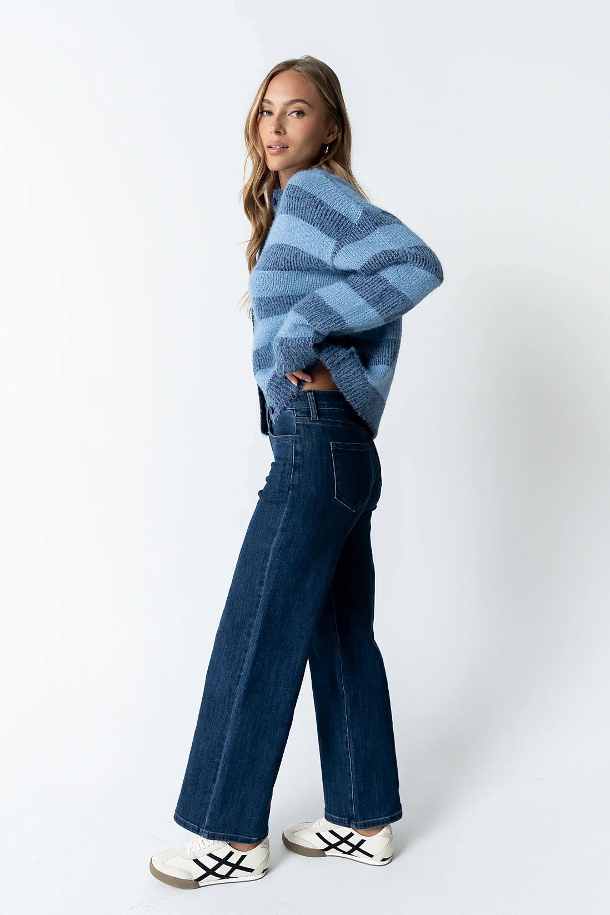 Russel Oversized Sweater in Blue