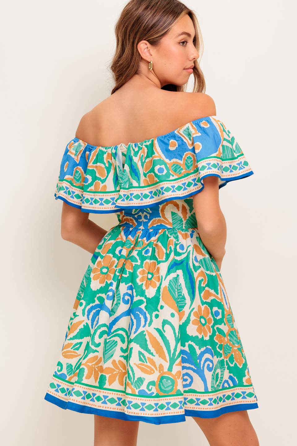 BRIA OFF THE SHOULDER MINI DRESS