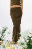 Opal Textured Skirt in Brown