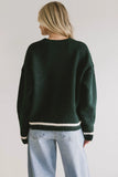 Apres Graphic Sweater in Hunter Green FINAL SALE