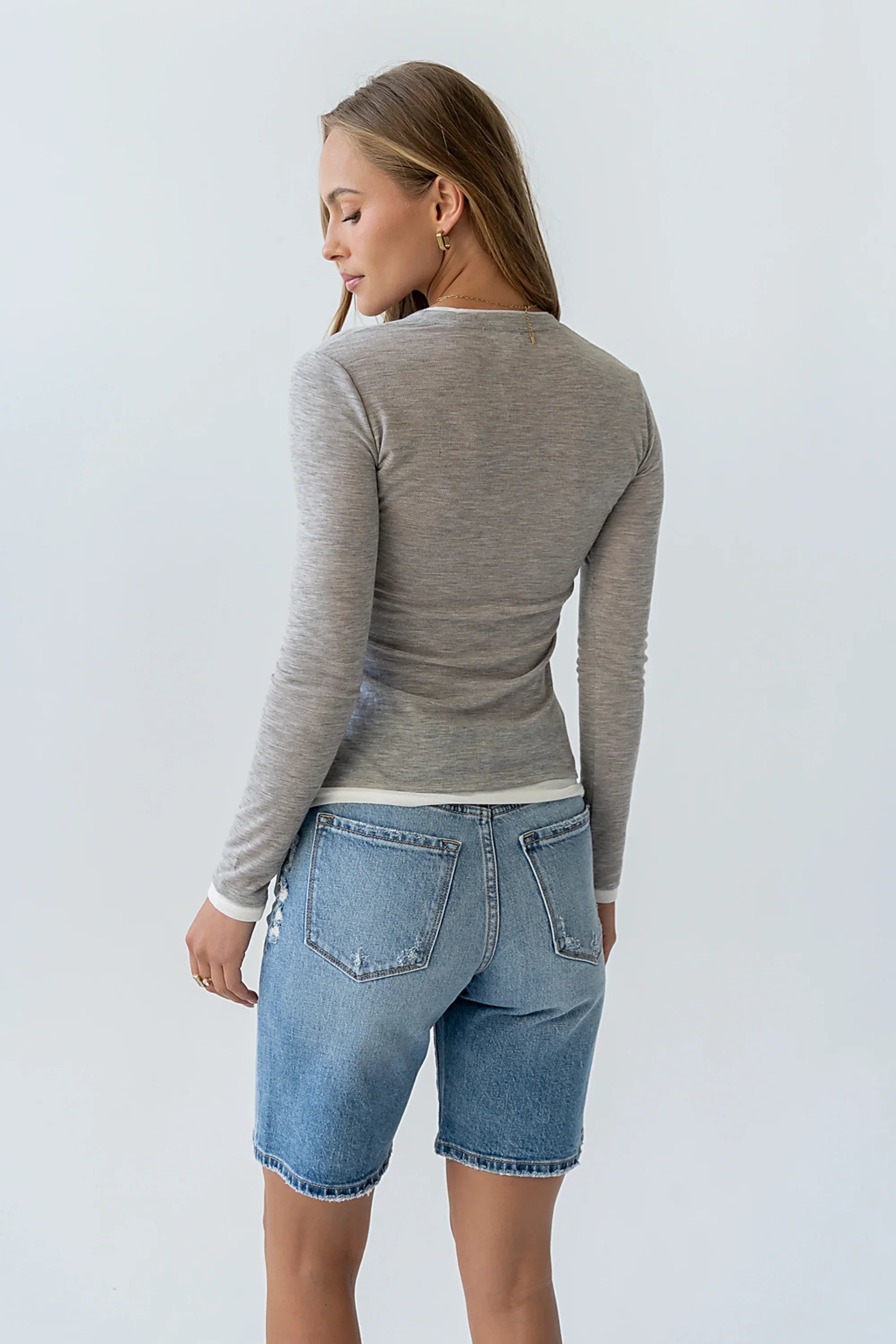 Danika Denim Bermuda Shorts