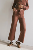 Breck Knit Pants in Brick FINAL SALE