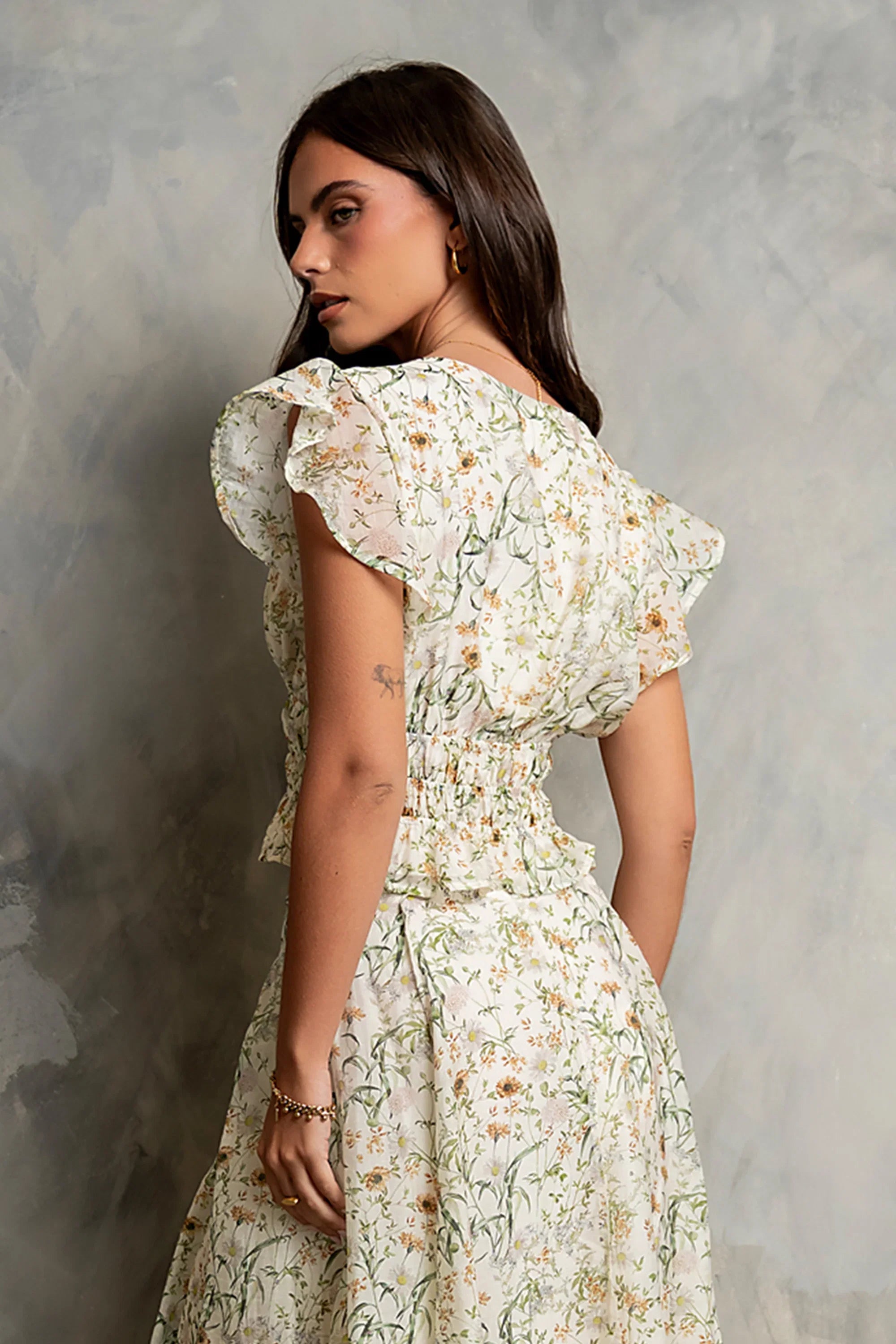 Carlie Floral Smocked Blouse