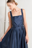 FEMME SILHOUETTE NAVY MIDI DRESS FINAL SALE