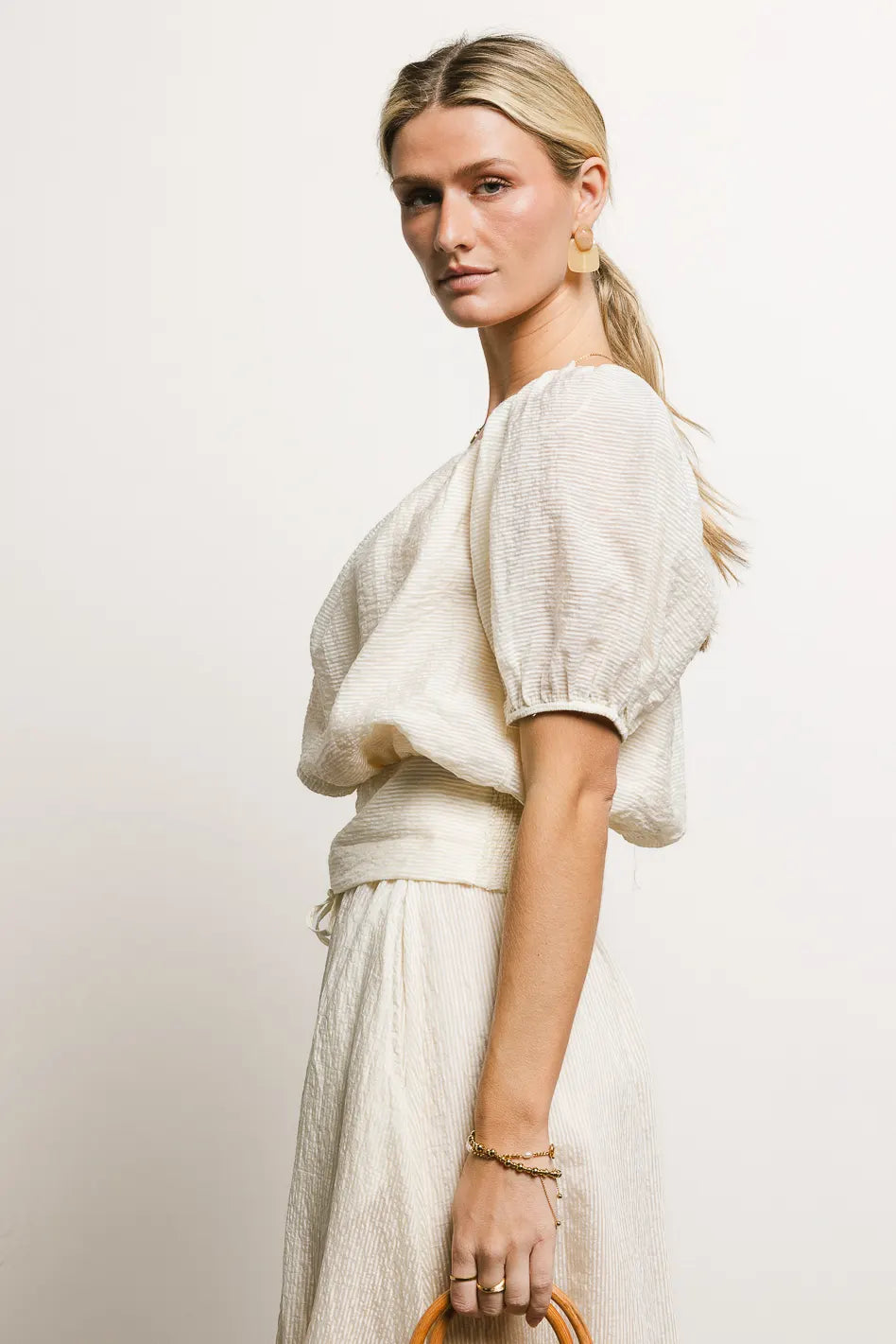 Caroline Striped Blouse FINAL SALE