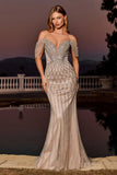 BRIAR GOWN BEADED OFF THE SHOULDER MERMAID DRESS