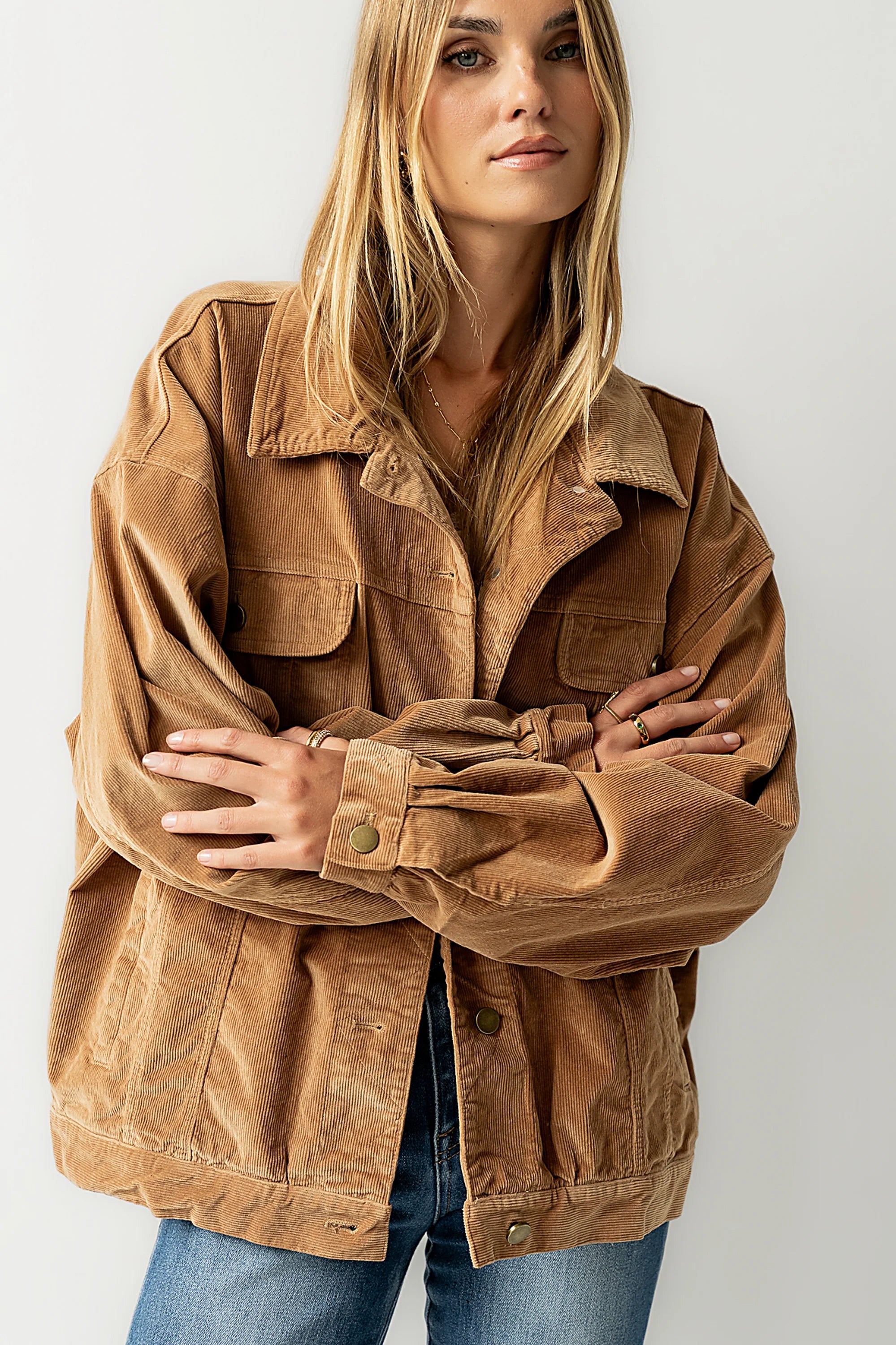 Sarah Corduroy Jacket in Camel FINAL SALE