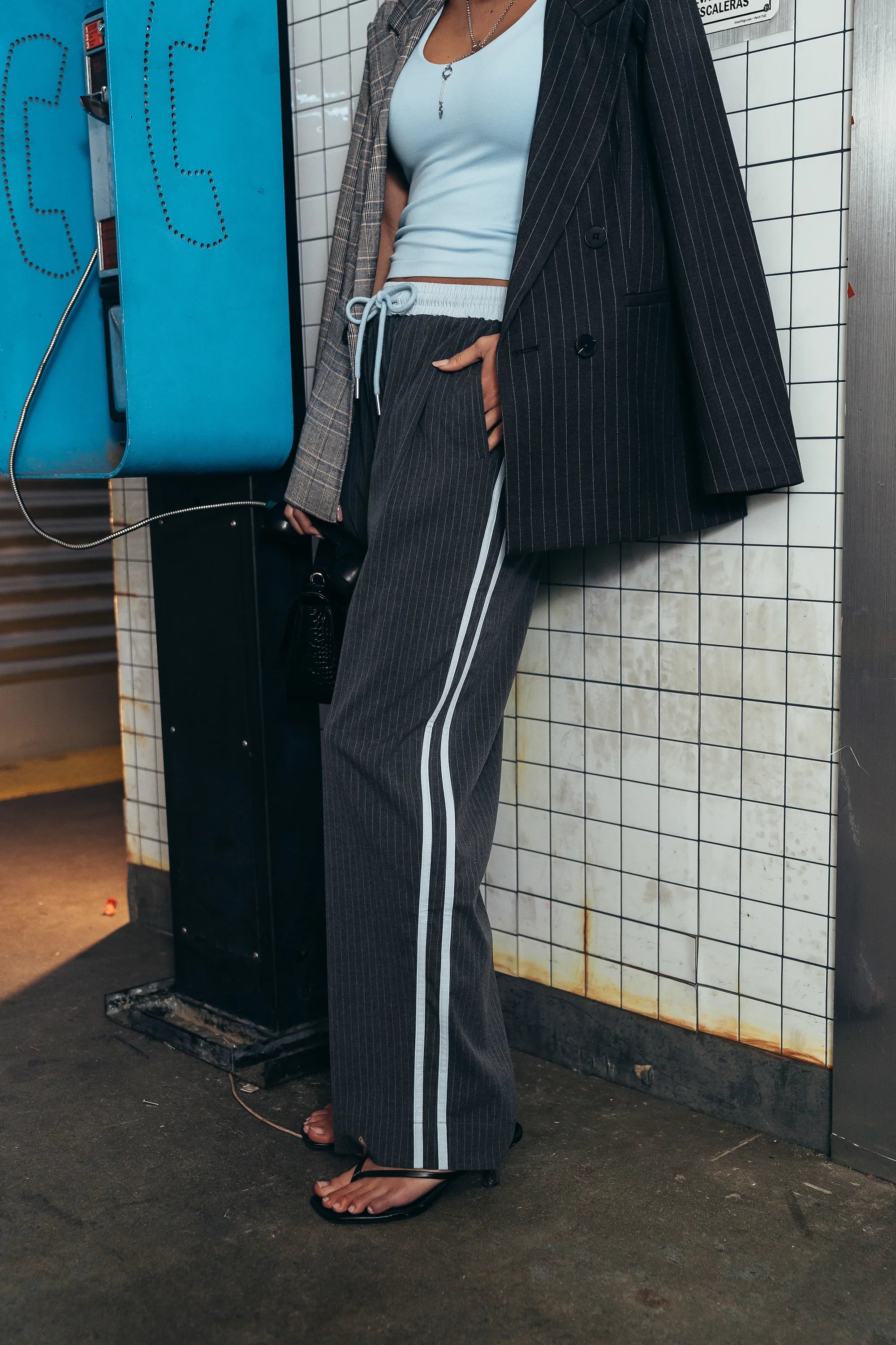 Connor Contrast Wide Leg Pants