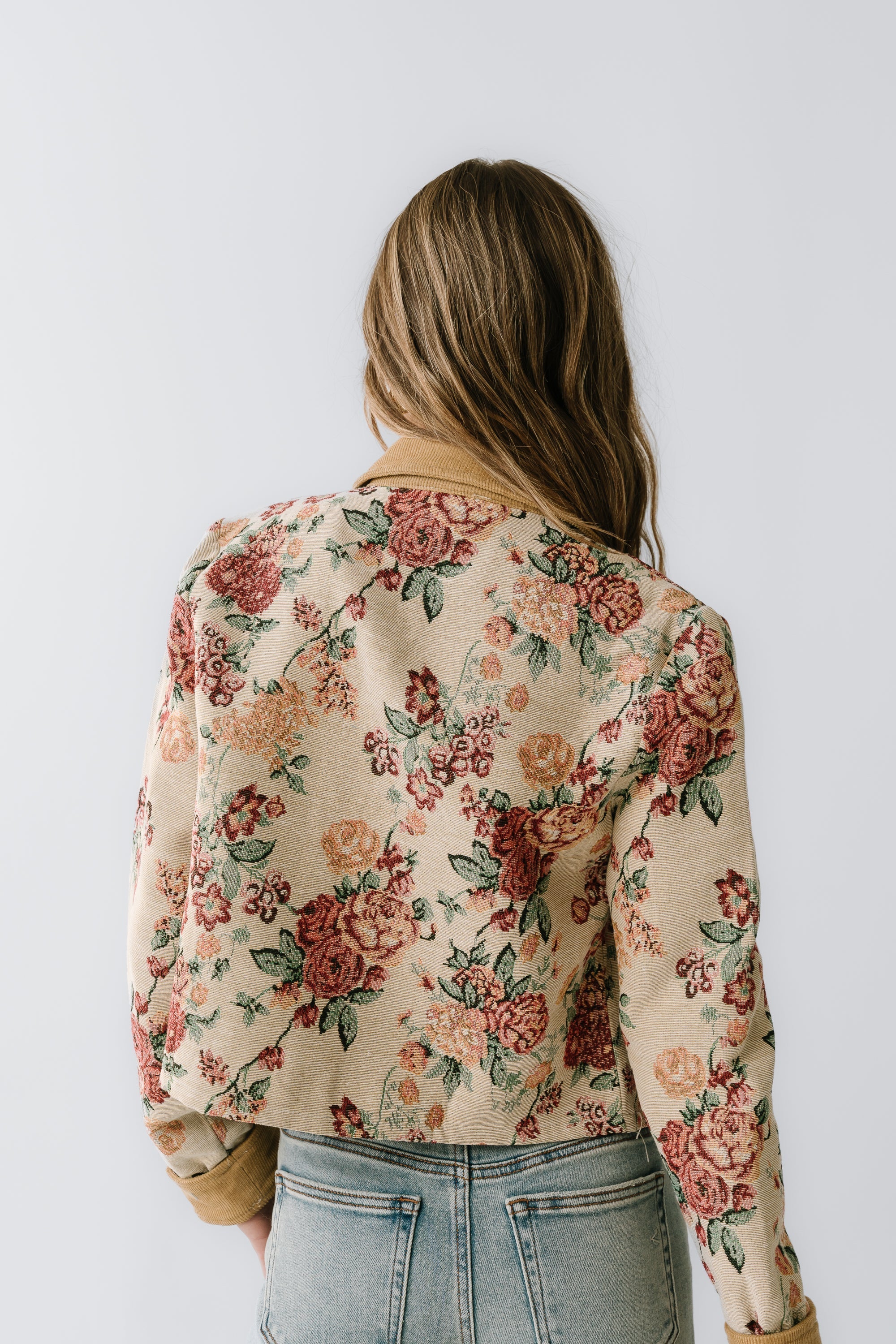 Joanna Floral Cropped Jacket FINAL SALE