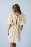 Lizzy Floral Mini Dress in Yellow FINAL SALE