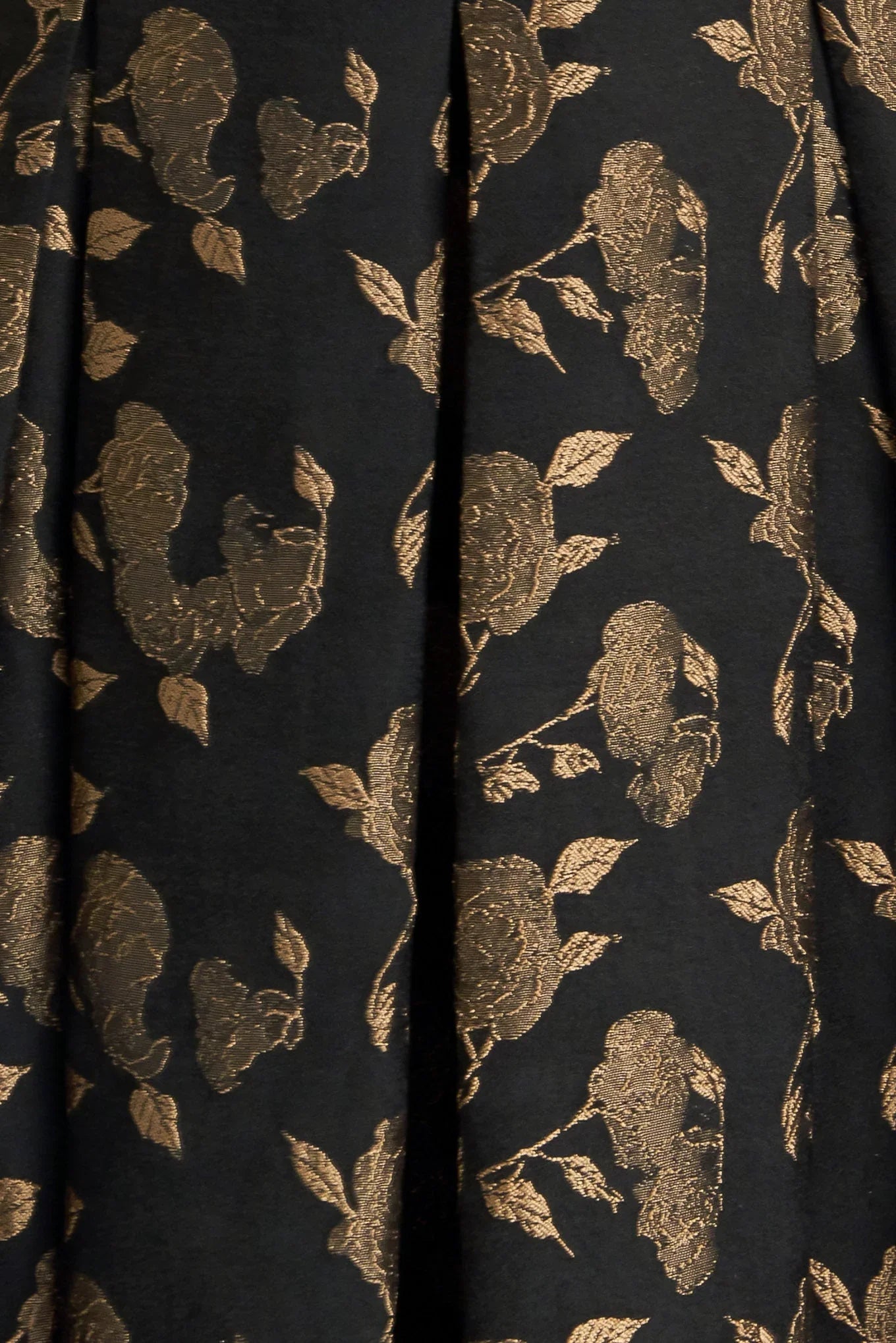 GARDEN OPERA BLACK BROWN MIDI DRESS