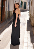 Marie Strapless Maxi Dress Black