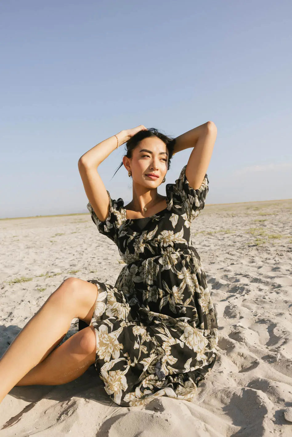 Olivera Floral Midi Dress FINAL SALE