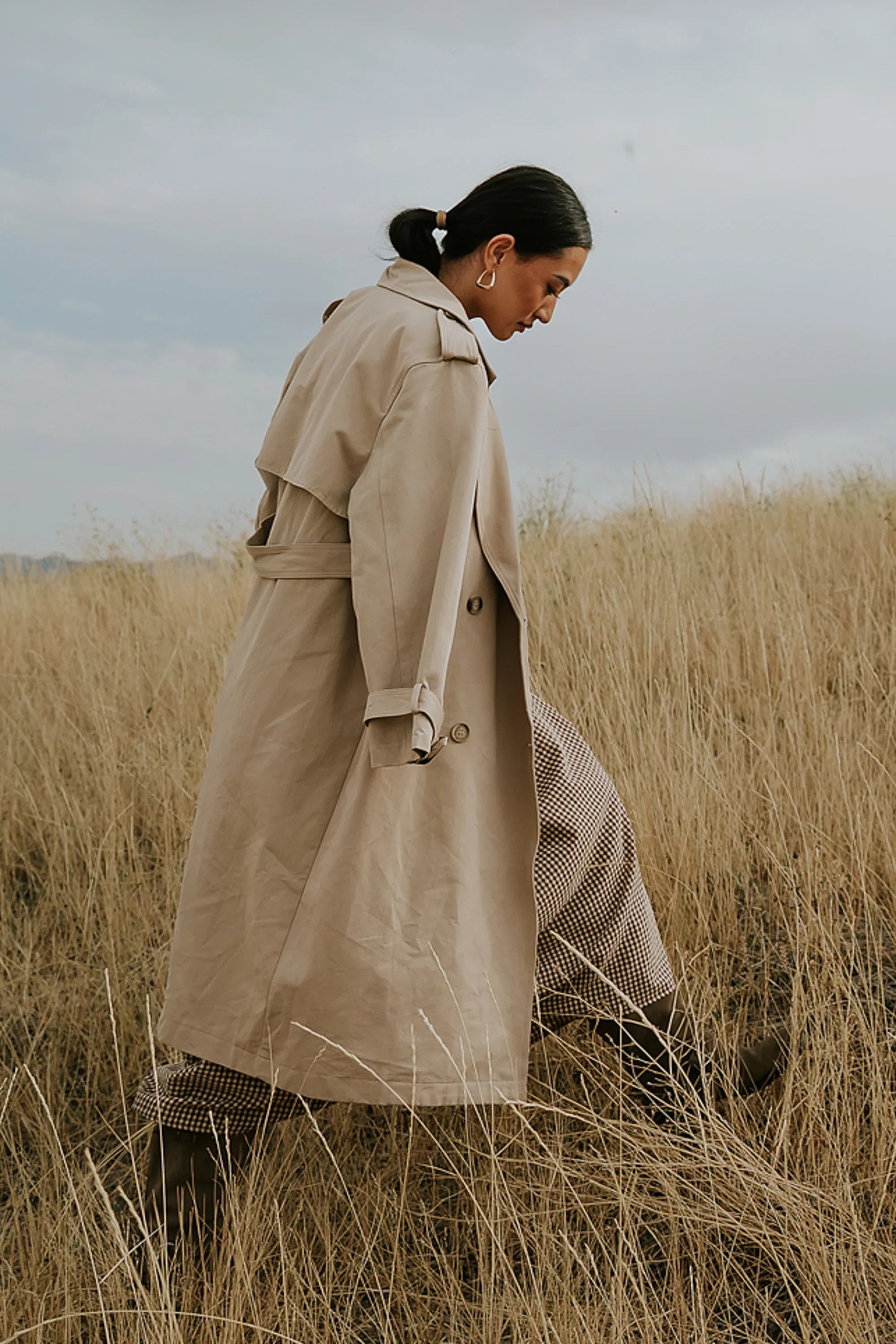 Rachel Trench Coat in Tan FINAL SALE