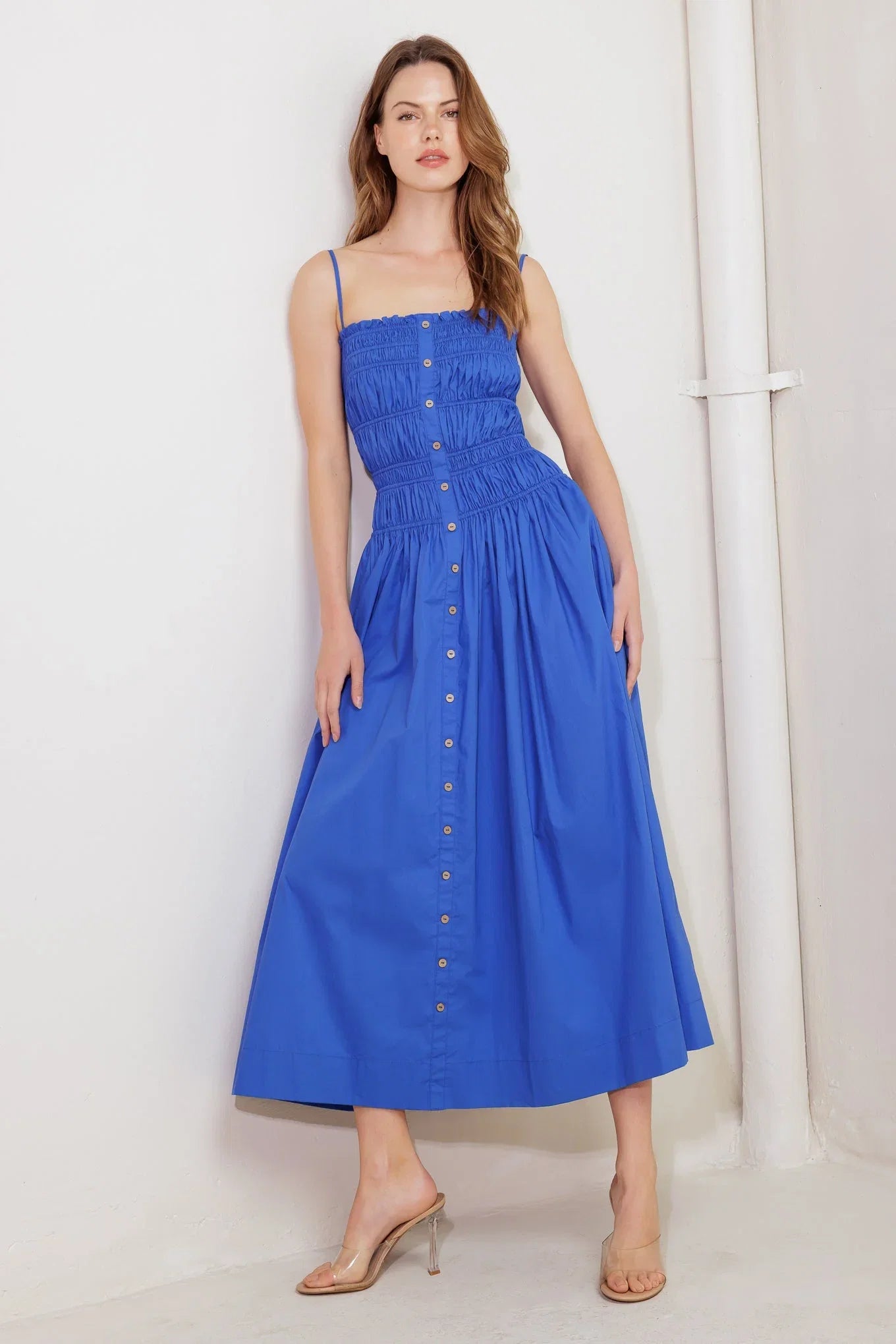 MOONLIGHT MIDI DRESS COBALT BLUE