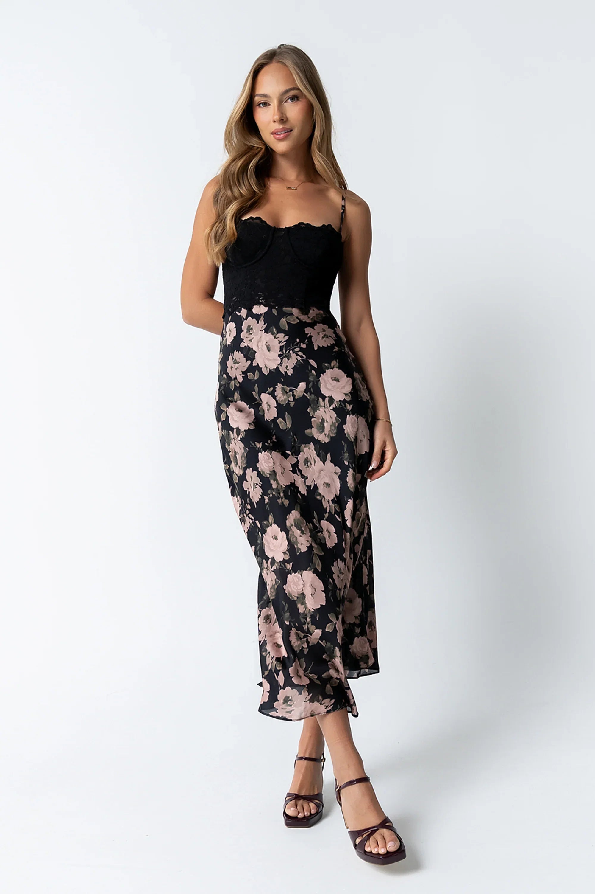 Jordyn Floral Midi Dress FINAL SALE