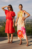 Erica Asymmetrical Floral Maxi Dress