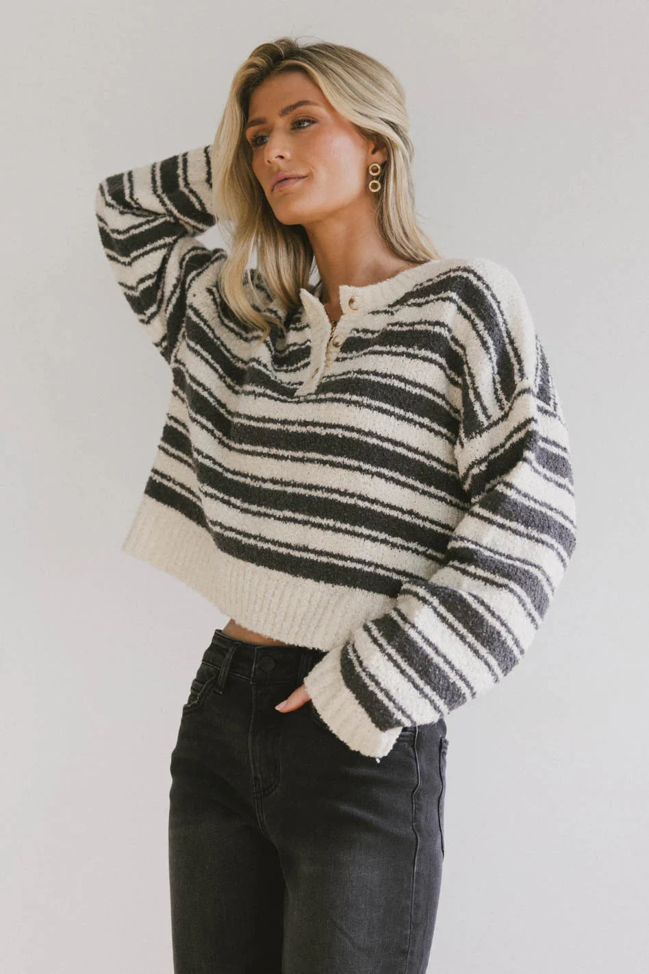 Kamryn Striped Knit Top FINAL SALE