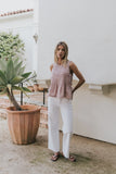 Jeremy Smocked Blouse in Berry