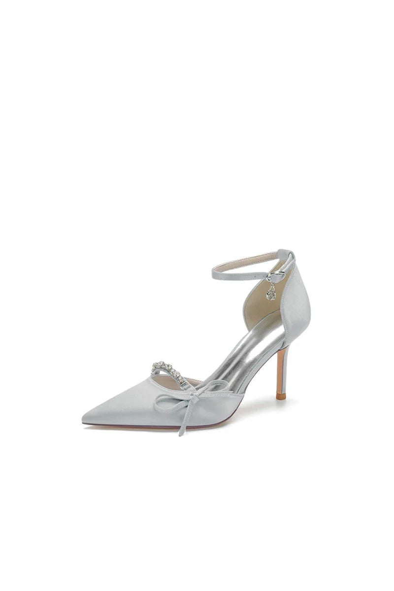 Pointed Toe Party Heels with Bow