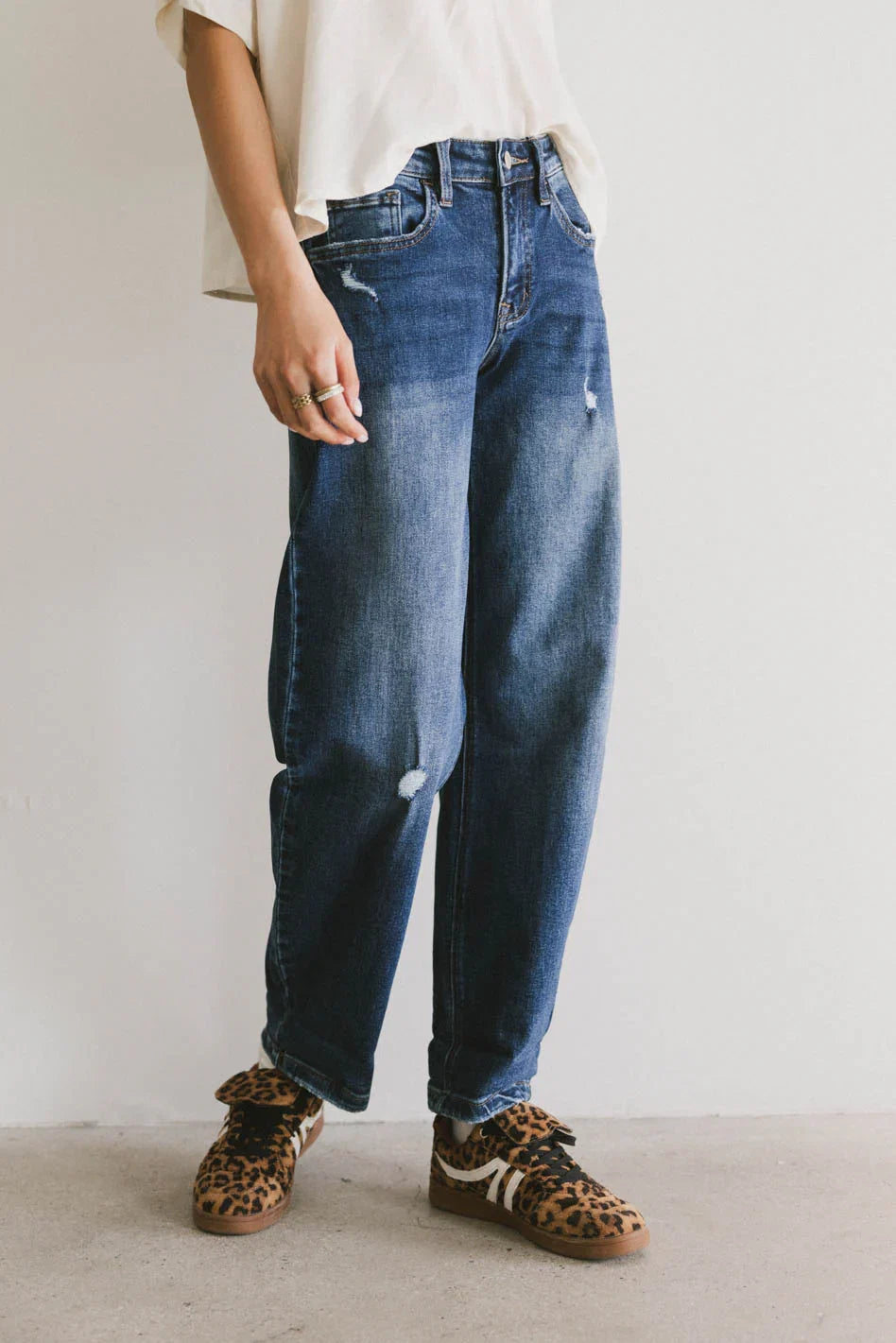 Tara Cuffed Barrel Jeans FINAL SALE
