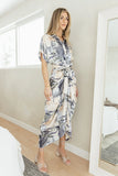 Bella Printed Satin Dress FINAL SALE