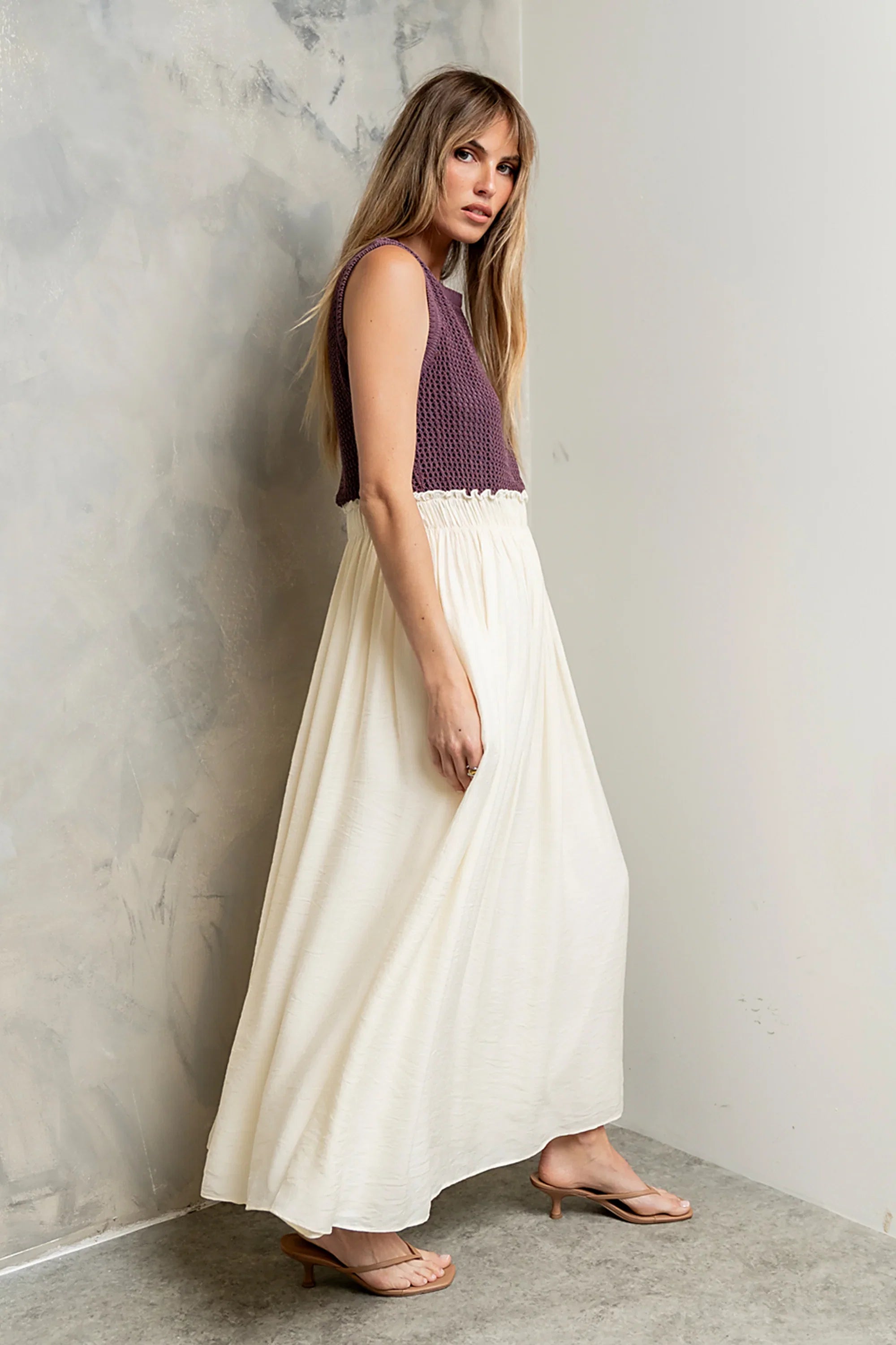 Serafina Maxi Dress in Plum