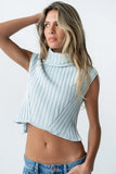 Timothy Sleeveless Sweater in Blue